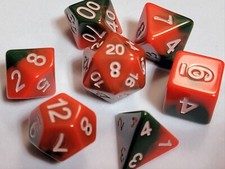   Blackflame Dice Set Poly RPG DnD Dungeons Dragons AD D Pathfinder d20