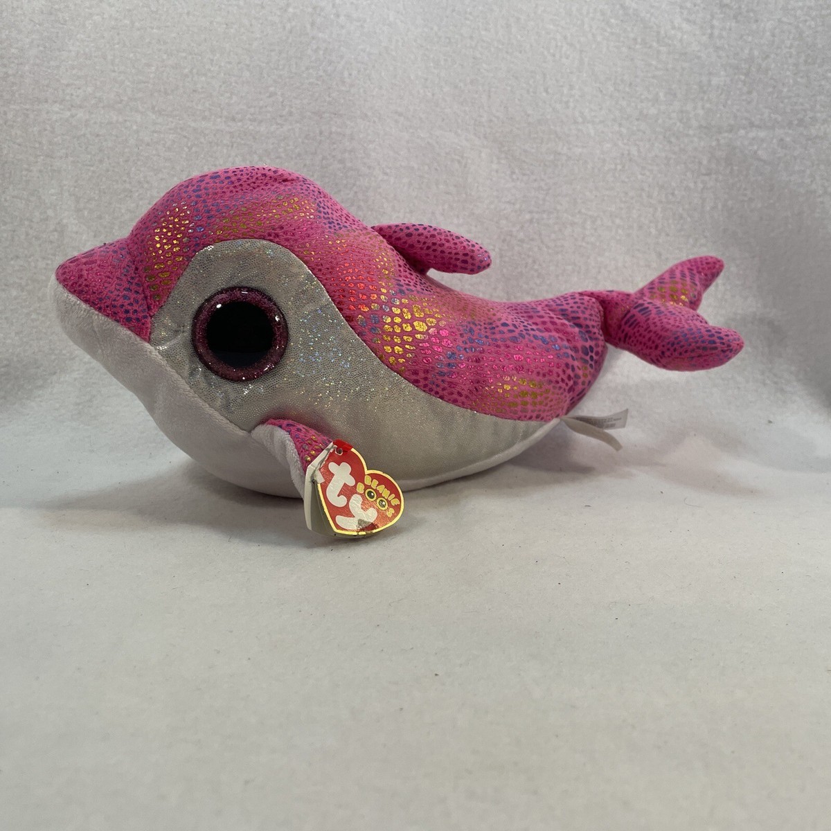 TY Beanie Boos Sparkles Pink Shimmer Dolphin 13 “ Plush Nov 29
