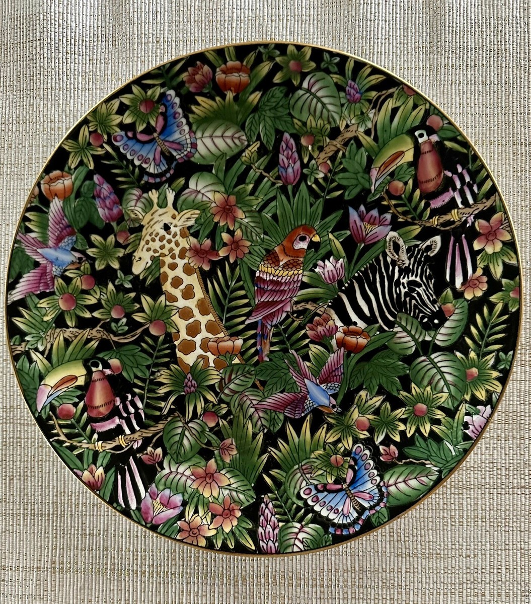 Sakura Jungle Animals Safari Decorative Plate 10