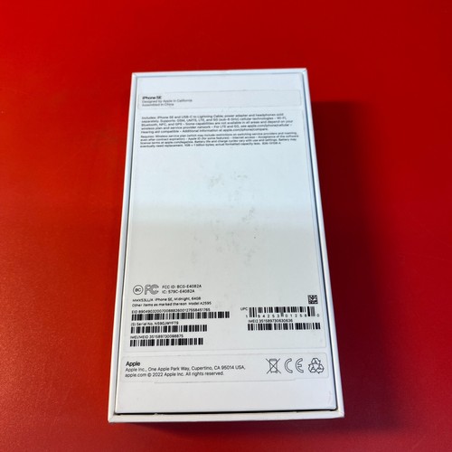 *NEUF BOÎTE OUVERTE* Apple iPhone SE 3ème 64 Go - Noir minuit A2595 (Désimlocké) - Photo 10 sur 14