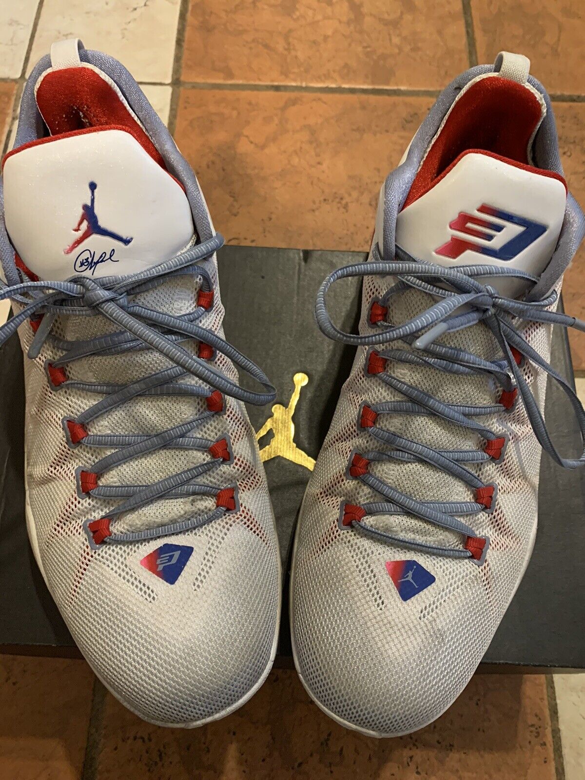 Nike Air Jordan CP3.VIII Chris Paul AE White Blue Red 725173-107