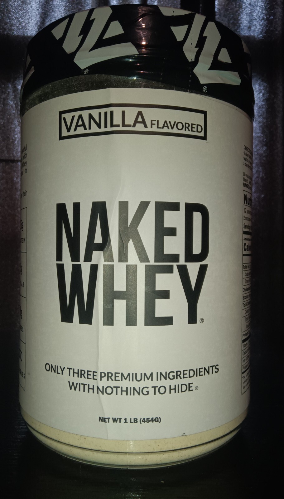 Naked Nutrition Naked Whey Protein-Vanilla 1lb. Exp 02/26 - Free Ship