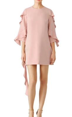 Atemberaubendes Damen ALEXIS Blush Pink Dusty Rose SOFIE Kleid Größe M einmal getragen 500£