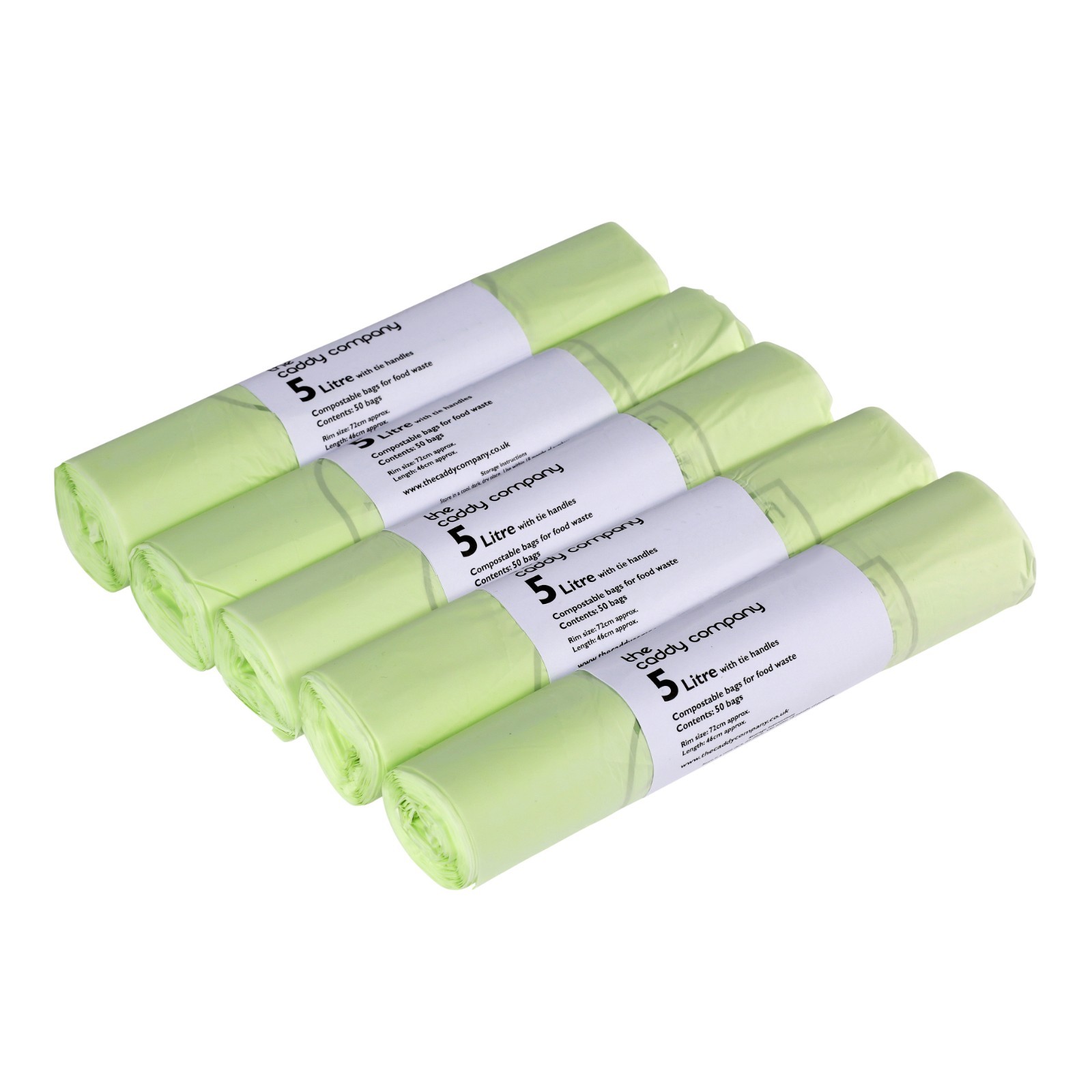 B&Q - 5L Tie Handle Compostable Kitchen Caddy Liners (Small)5 Rolls - Image 3