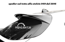 SPOILER POSTERIORE IN ABS NERO LUCIDO ALFA ROMEO STELVIO 949 DAL 2016 AL 2025