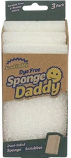 Scrub Daddy Dye Free Sponge Daddy 3-Pack Dual Sided Sponge & Scrubber