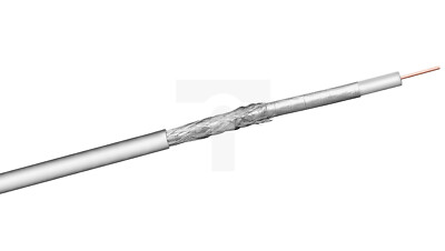 (1 Rolle) SAT-Koaxialkabel KK 1,02/4,6 CCS weiß 27528 /100m/ 