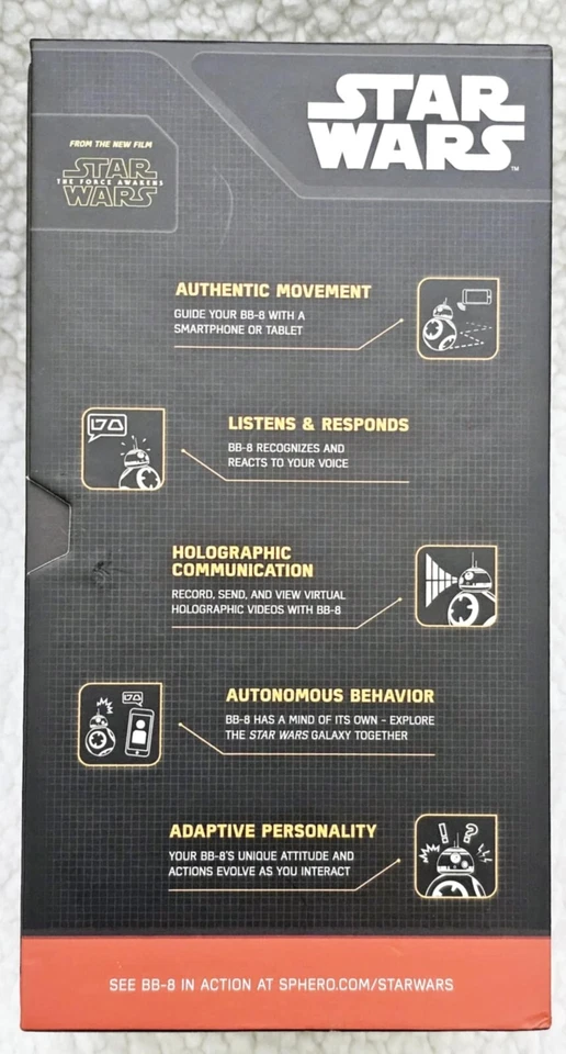 BN/CAJA ABIERTA/Disney Sphero BB-8 Star Wars App-Habilitado Droid/¡BAJO, ENVÍO RÁPIDO! Foto 4 de 4