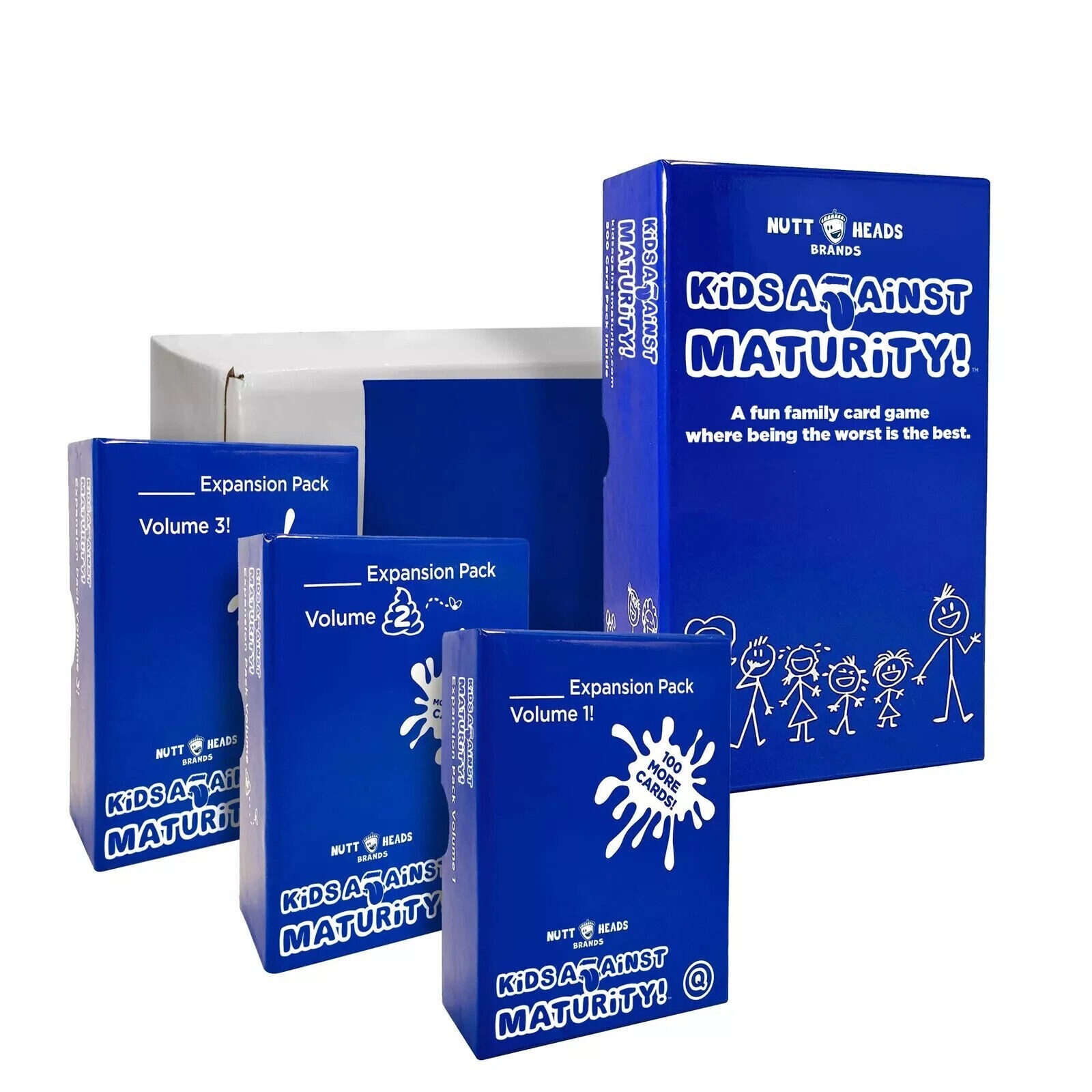 Kids Against Maturity Core Game & Expansion Packs 1-3 Card Game for Kids