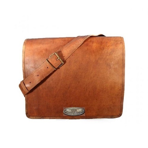 Homme Authentique Vintage Bandoulière Cuir Affaires Sacoche Ordinateur
