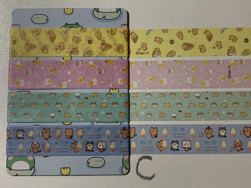 Kawaii Corocoro Coronya Washi Tape Sample Card San-X (3 Yd total) FREE SHIPPING - Picture 4 of 4