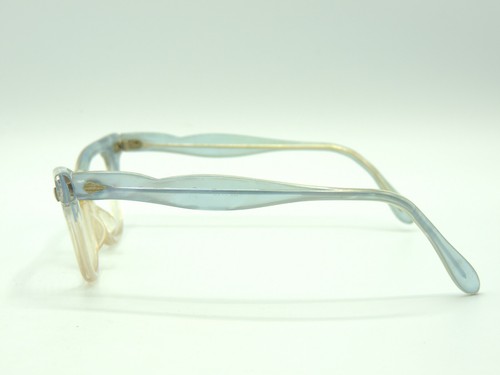 Vintage Univis Eylite Small Cat Eye Blue Eyeglasses Frames - Picture 4 of 10