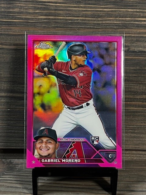 2023 Topps Chrome - Pink Refractor #189 Gabriel Moreno (RC)