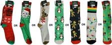 MEN'S CHRISTMAS SOCKS SIZE 10-13 NWT CHR1 