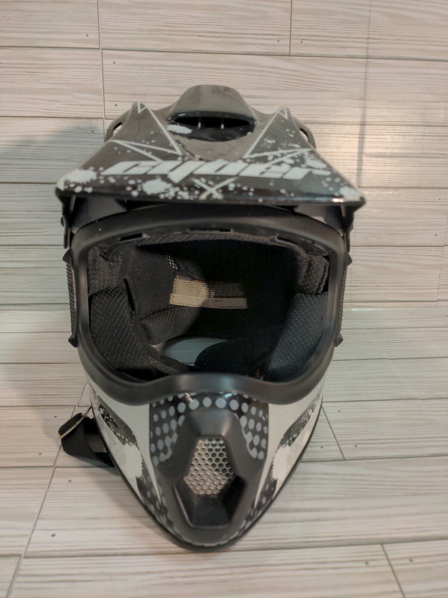 cyber youth motorcycle helmets Cyber Helmet, model UX-22, Carbon Black/Gary, size Youth small