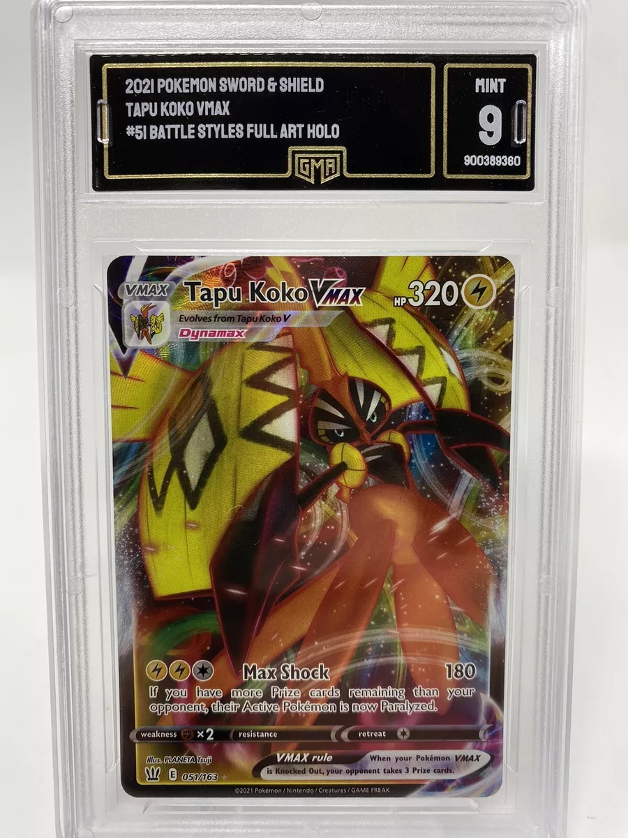 Tapu Koko Vmax 051/163 Holo Rare Battle Styes Pokemon Card Near Mint