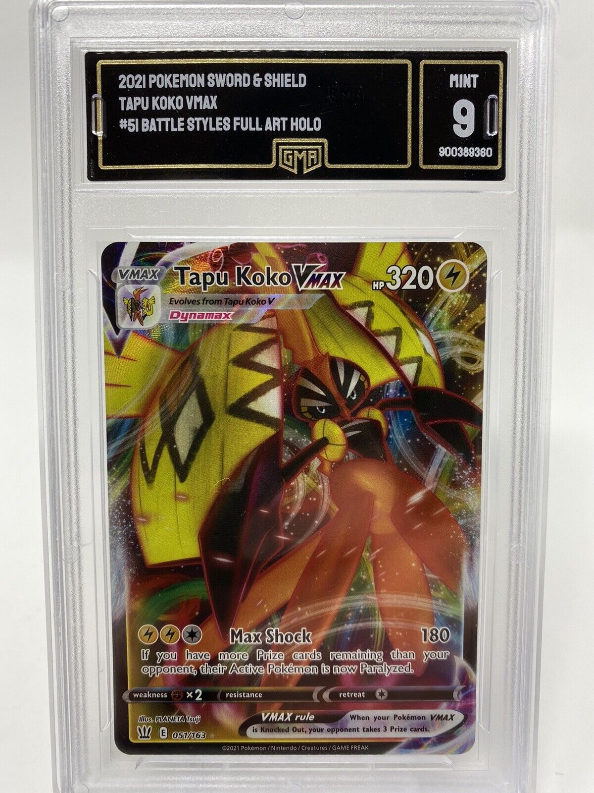 Tapu Koko VMAX (051/163) [Sword & Shield: Battle Styles]