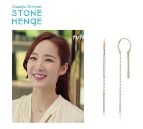 StoneHenge Stone Henge I0139 EARRING Jewelry Gift KOREA Drama Park Min Young   - Afbeelding 1 van 5