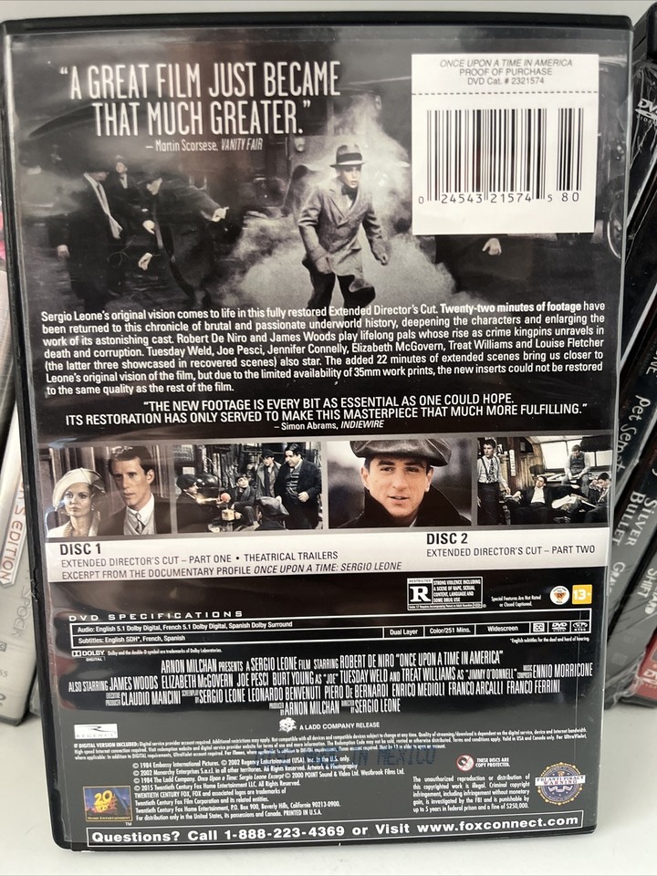 Once Upon a Time in America, Extended Director’s Cut (2 Disc DVD