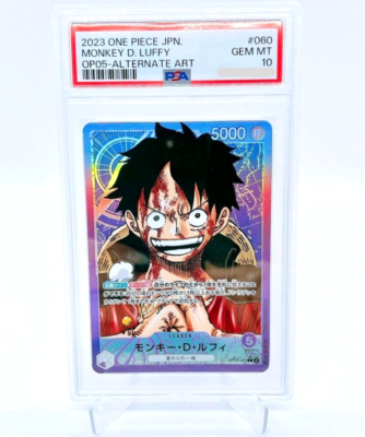 ONPIECEカード　5000HP PSA 10 Monkey D Luffy OP05-060 One Piece Alternate Leader Alt Art