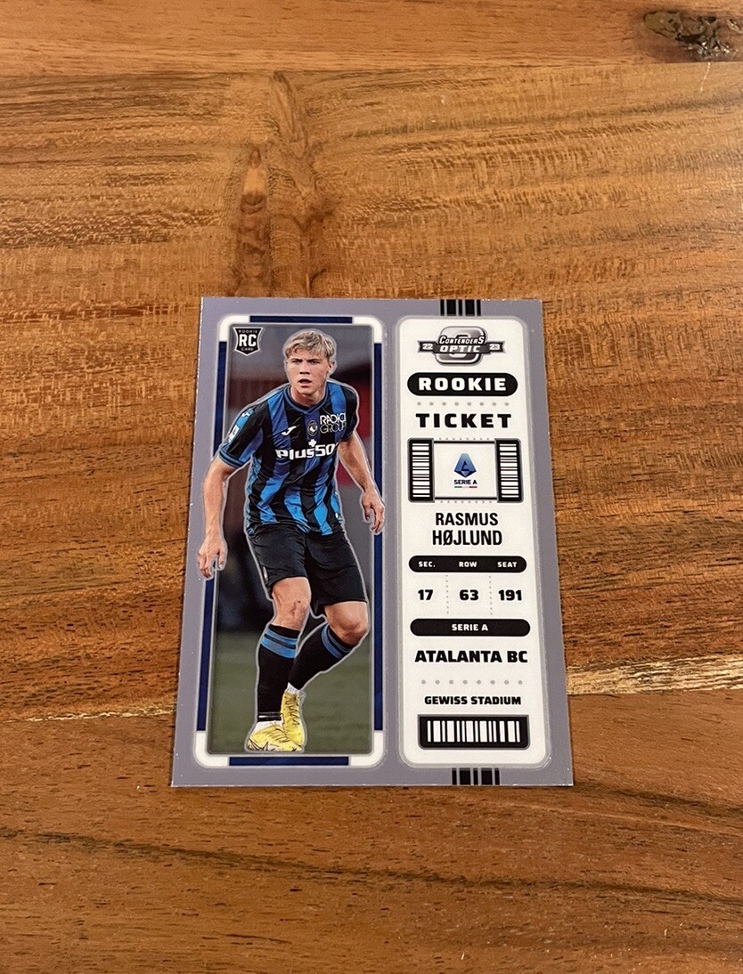 Rasmus Hojlund 2022-23 Panini Chronicles Contenders Optic Rookie