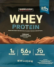 Kirkland Signature Whey Protein Powder Creamy Chocolate 5.4lb