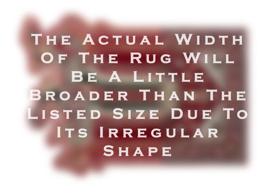 Alfombra oriental fundida - roja, acolchada a mano 100 % lana alfombra suave Foto 4 de 4