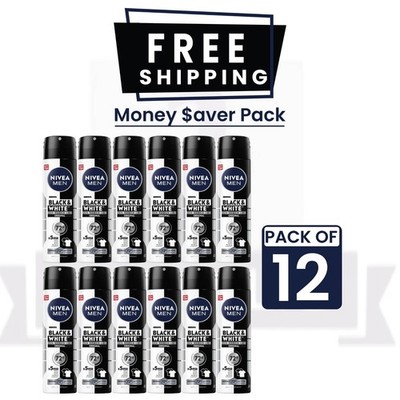 Nivea Men Invisible Power Anti-Perspirant 72h Protection Spray 150ml PACK OF 12
