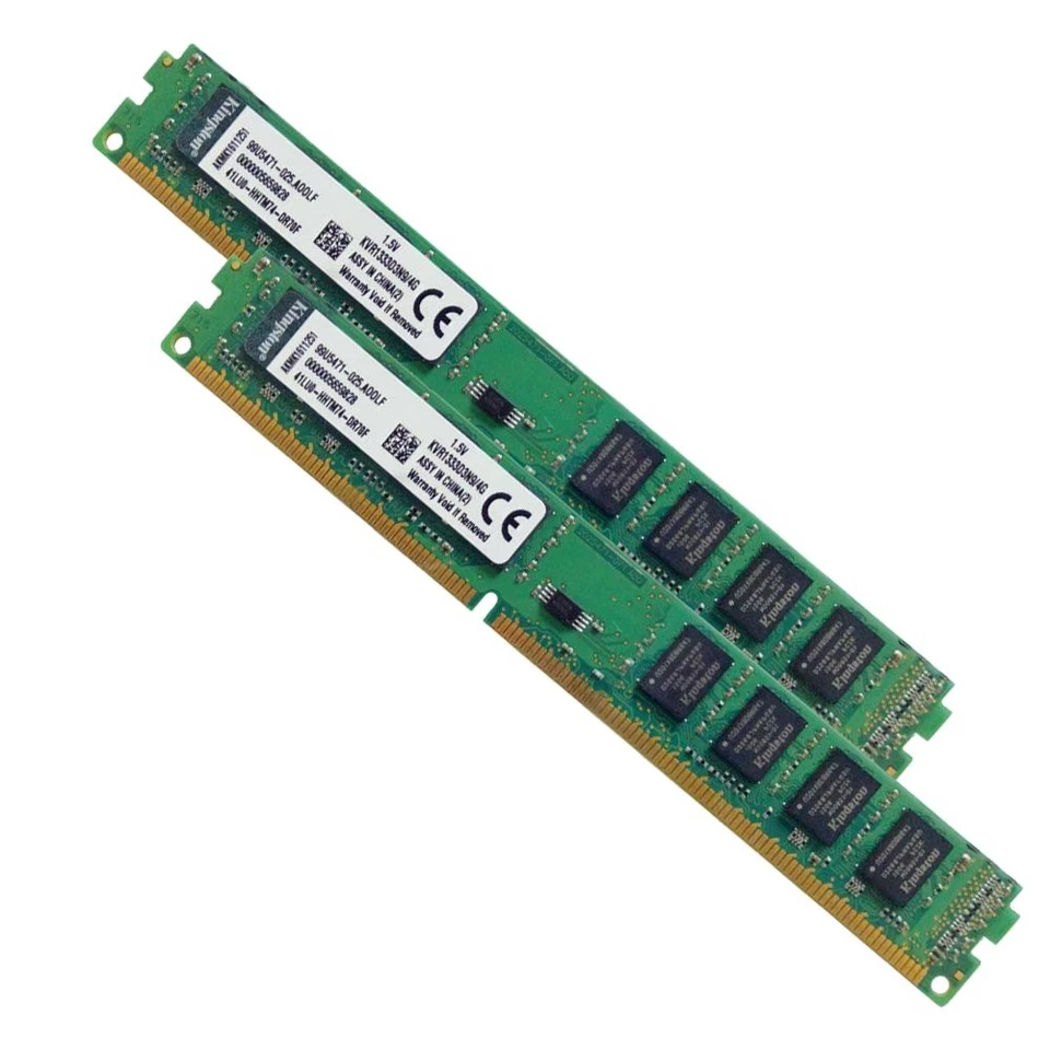 Kingston 8GB 2x4GB DDR3 1333MHz PC3-10600 KVR1333D3N9/4G Desktop Memory SDRAM BT - Image 3 of 4
