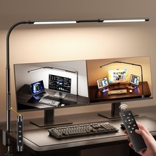 LED Desk Lamp for Home Office, Eye-Caring Desk Light with Adjustable Goosenec...