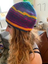 HAND CROCHETED,MULTICOLOR, TOQUE, BEANIE, RASTAMAN CAP