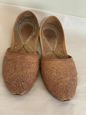 Men  s Size 9 Punjabi Khussa Jutti Mojari Genuine Leather Slip-On Shoes Handmade