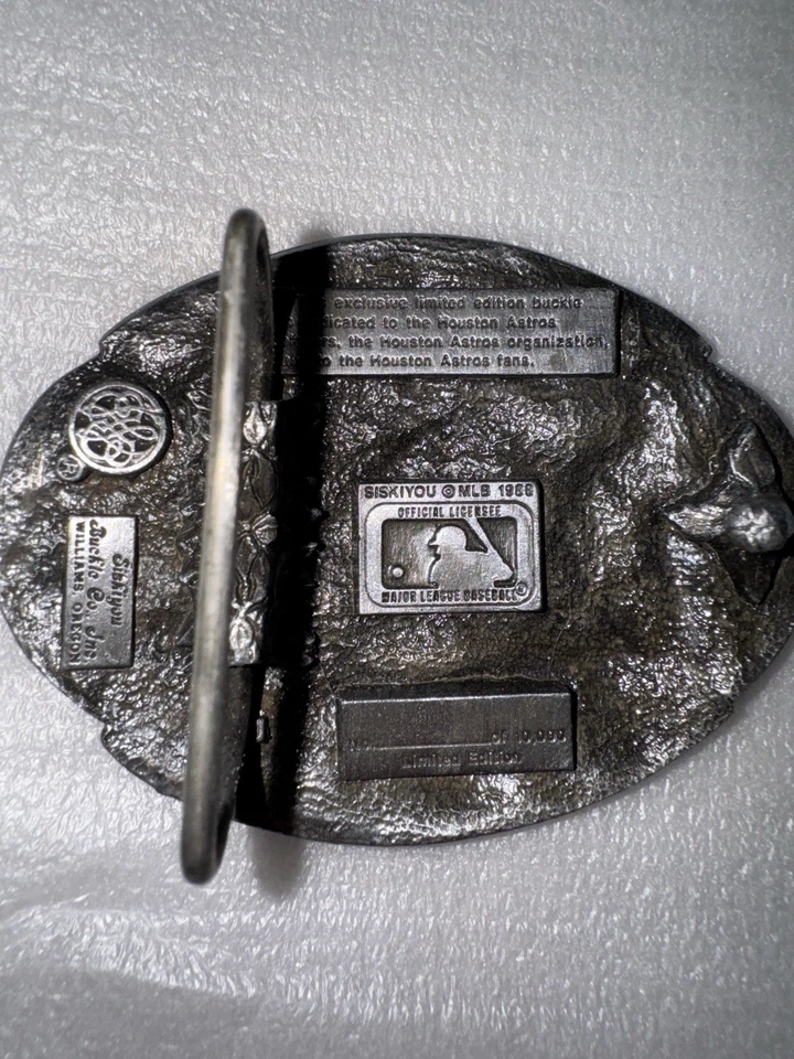 1988 Houston Astros Belt Buckle Vintage Foto 2 de 2
