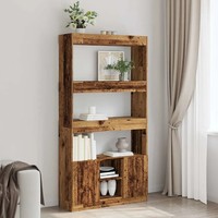 Highboard Altholz-Optik 92 X 33 X 180 Cm Holzwerkstoff