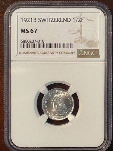 1947B Switzerland Franc NGC MS66