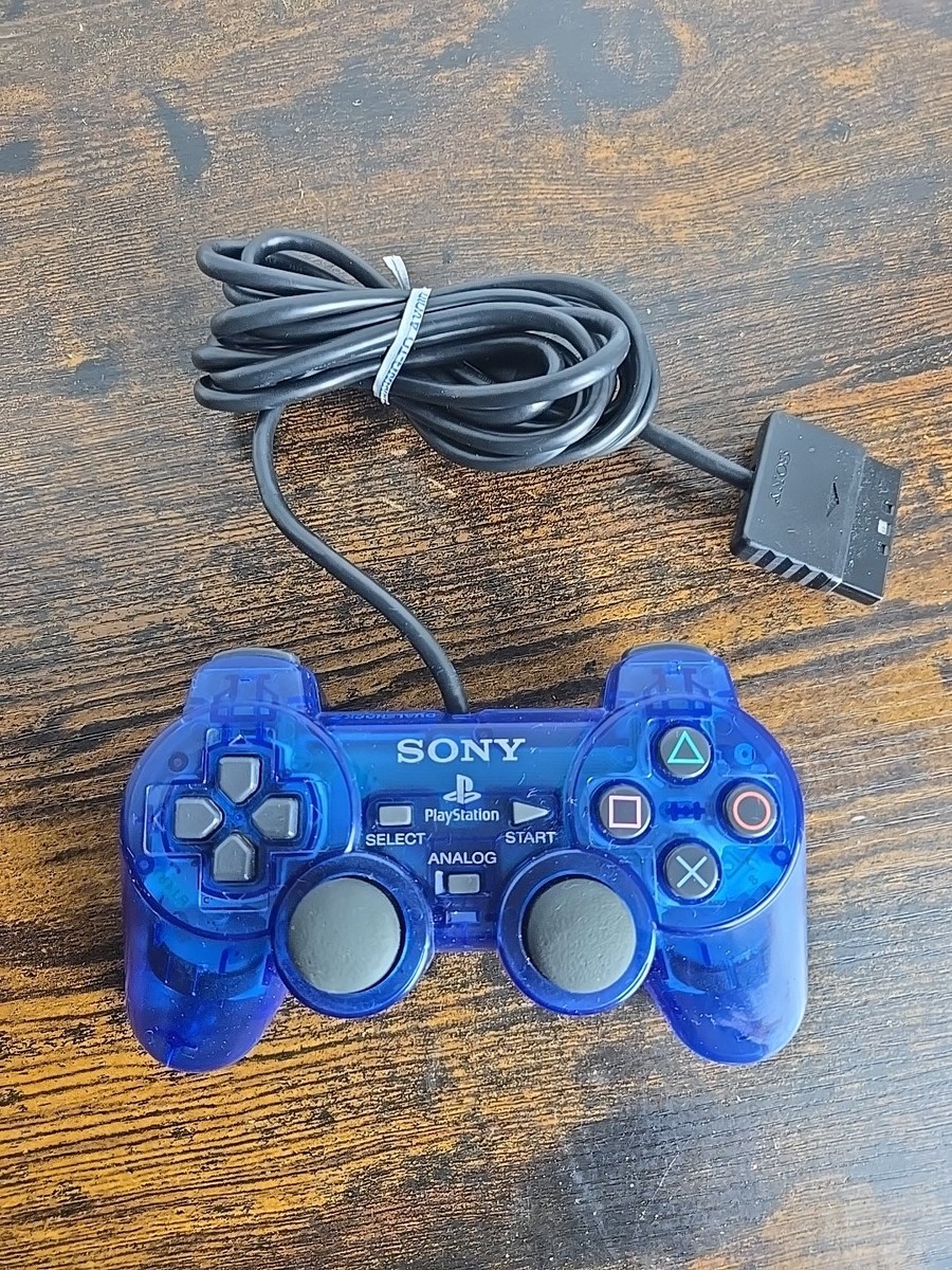 PS2 デュアルショック2 オーシャンブルー　SCPH-10010 Sony PlayStation Dual Shock 2 SCPH-10010 Ocean Blue Controller | eBay