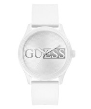 Guess White Mens Analogue Watch Reputation GW0780G1