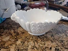 Beautiful   Fenton Milk Glass Bowl Vintage