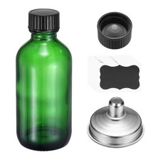 3oz/60ml Round Glass Bottles, Green Sample Glass Bottle Empty Containers