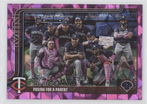 2025 Series 2 Checklist Pink Diamante Foilboard Carlos Correa Minnesota Twins