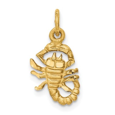 10k Gelbgold Skorpion Sternzeichen Charm Anhänger L 20mm, B 10mm