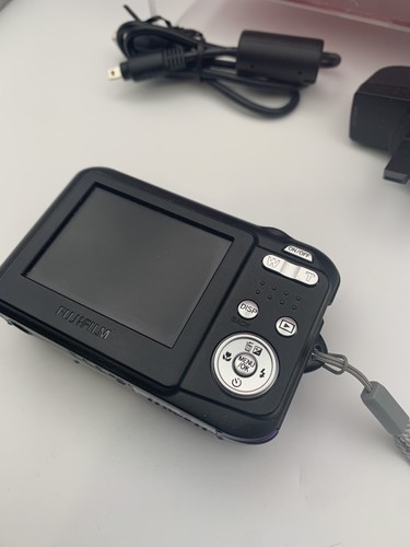 Fujifilm Digital Camera FinePix L55 12.0MP Purple Tested With Box And Charger - Picture 5 of 11