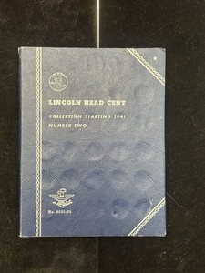 Whitman Coin Album, Lincoln Head Cent 1941-1974,Book #2, 52 Coins