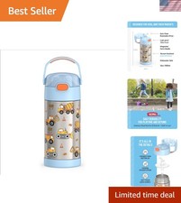 FUNtainer Kids Water Bottle - 12oz Vacuum Insulated Stainless Steel, Durable ...