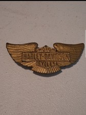 Vintage Harley Davidson Brass Winged Belt Buckle
