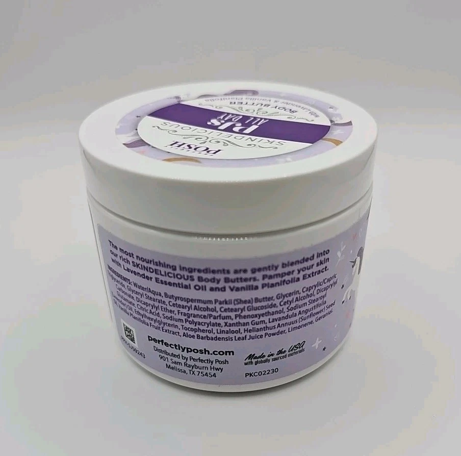 Perfectly Posh PJs ALL DAY SKINDELICIOUS BODY BUTTER New Sealed Smells AMAZING - Image 2 of 4