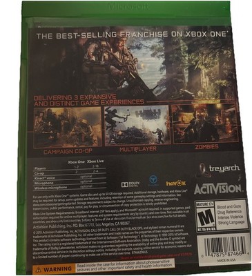 Call Of Duty Black Ops III + Steelbook – Xbox One (bon état, Vendeur Pro)