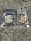 1923 Peace Dollar PCGS MS66 Plus a 1921 PCGS Toned Morgan Dollar MS63 Very Nice