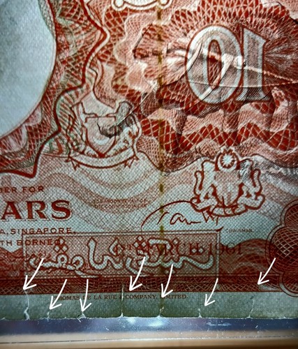 $10 Malaya & British Borneo 1961 A/67 065500⭐ - Picture 5 of 5