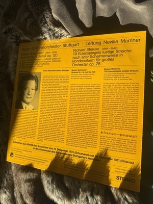 Robert Schumann Sinfonie Ne.4 d-moll Richard Strauss Till Eulenspiegel